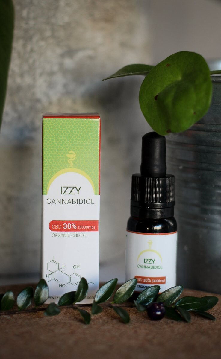 IZZY CBD olie gezondheid en herstel gym 30%